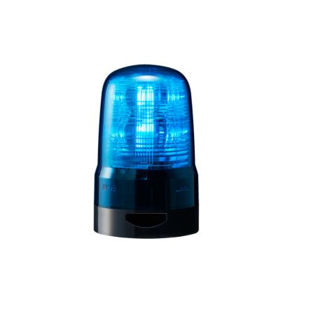 Patlite M1KTB-B Series Blue Beacon, 10 → 30 V, IP23, 2-Point Hole, 86dB at 1 Metre [SF08-M1KTB-B]; 474-261