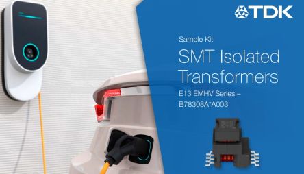 EPCOS Surface Mount Pulse Transformer 1 : 0.22 :0.78 Turns Ratio, 4.1μH Prim. Inductance, 75mΩ Prim. Resistance [B78308X0001]; 475-544