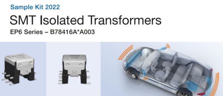 EPCOS Surface Mount Pulse Transformer 1 : 1 :8.42 Turns Ratio, 3mH Prim. Inductance, 23Ω Prim. Resistance [B78416X0001]; 475-545