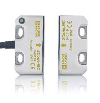 ZANDER AACHEN ZCode-MC Series Sliding Block for Mounting Magnetic Non-Contact Safety Switch, 24V dc, Stainless Steel [940105]; 475-676