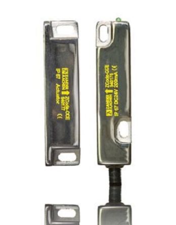 ZANDER AACHEN ZCode Series 2 x M4 Bolts Magnetic Non-Contact Safety Switch, 24V dc, Stainless Steel Housing, NO/2NC, M12 [940176]; 475-679