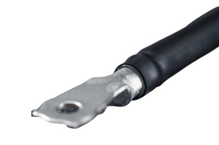 HellermannTyton Adhesive Lined Halogen Free Heat Shrink Tubing, Black 6.4mm Sleeve Dia. x 60m Length 3:1 Ratio, 315 [318-60010]; 475-709