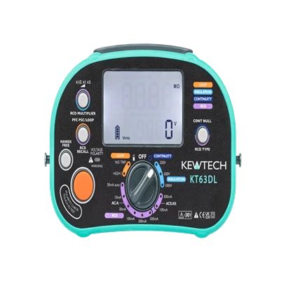Kewtech Corporation KT63DL Multifunction Tester, 1000V No [KT63DL]; 477-808