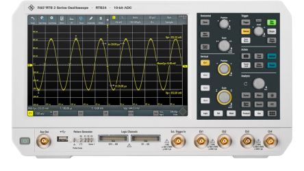 Rohde & Schwarz RTB2 Series, 300MHz Bench Oscilloscope, 4 Analogue Channels [RTB2-BNDL]; 478-044