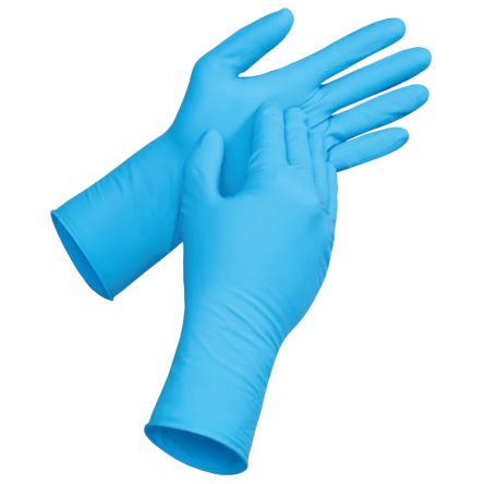 uvex Blue Powder-Free Nitrile Rubber Disposable Gloves, Size 11, 1Pair per Pack [6096211]; 481-458