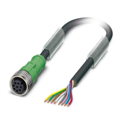 Phoenix Contact Straight 8 way M12 Sensor Actuator Cable, 5m [1571732]; 483-072