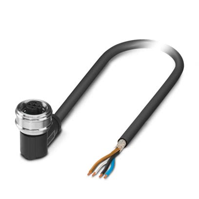 Phoenix Contact Free Ends to Right Angle Female 4 way M12 Sensor Actuator Cable, 3m [1476839]; 483-091