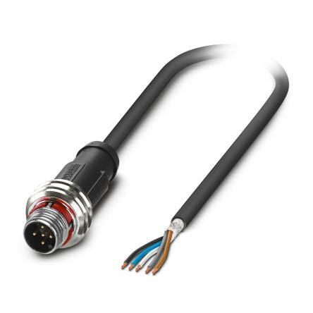 Phoenix Contact Straight Male 5 way M12 to Straight Male 5 way M12 Sensor Cable, 10m [1476900]; 483-104