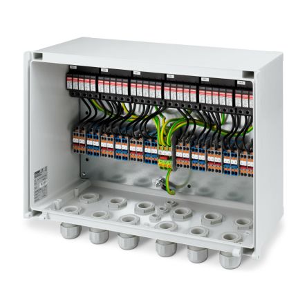 Phoenix Contact 1491 Series White Polycarbonate Junction Box, IP65, 230 x 600 x 400mm [1491828]; 483-114