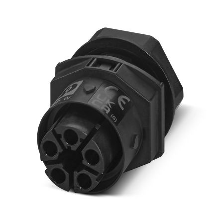 Phoenix Contact Panel Feed Through, 4+FE Way, 17.5A, Socket, IPD W, Screw, 600 V [1490378]; 483-303