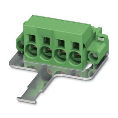 Phoenix Contact SPC 16 Series PCB Connector, 4-Contact, 10.16mm Pitch, Screw, 1-Row, Push In Spring Termination [1711488]; 483-349