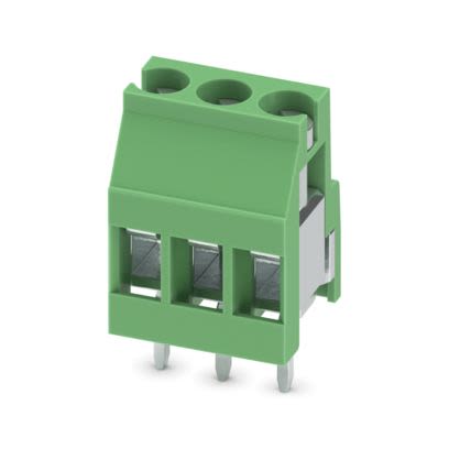 Phoenix Contact MKDS 3 Series PCB Terminal Block, 3-Contact, 4.7mm Pitch, Wave Soldering, 1-Row, Screw Termination [1712698]; 483-352