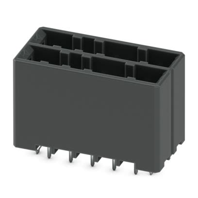 Phoenix Contact DD32H Series Wave Soldering Mount PCB Header, 10 Contact(s), 5.08 mm Pitch, 2 Row(s), Shrouded [1378309]; 483-381