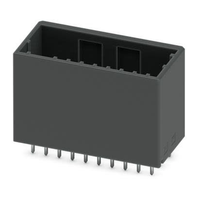 Phoenix Contact DD21H Series Wave Soldering Mount PCB Header, 20 Contact(s), 2.5 mm Pitch, 2 Row(s), Shrouded [1378333]; 483-387