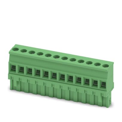Phoenix Contact MVSTBR Series PCB Connector, 12-Contact, 5.08mm Pitch, 1-Row, Screw Termination [1912508]; 483-444