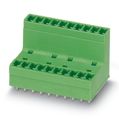 Phoenix Contact MCDV Series Straight Wave Soldering Mount PCB Header, 6 Contact(s), 3.81 mm Pitch, 2 Row(s), Shrouded [1830415]; 483-476