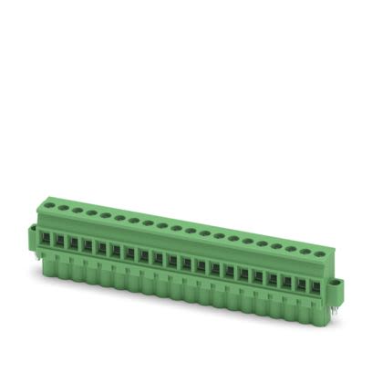 Phoenix Contact MVSTBW 2 Series PCB Terminal Block, 20-Contact, 5.08mm Pitch, Push-In, 1-Row, Socket Termination [1835083]; 483-482