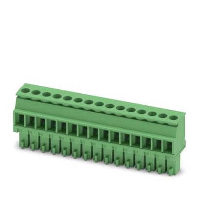 Phoenix Contact MCVR Series PCB Connector, 15-Contact, 3.5mm Pitch, 1-Row, Screw Termination [1863288]; 483-502