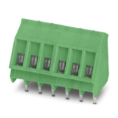 Phoenix Contact SMKDS Series PCB Terminal Block, 9-Contact, 5.08mm Pitch, Wave Soldering, 1-Row, Screw Termination [1809597]; 483-544