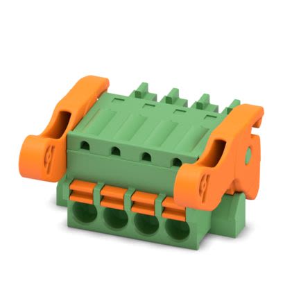 Phoenix Contact FK-MCP 1 Series PCB Connector, 4-Contact, 3.81mm Pitch, 1-Row, Push In Spring Termination [1817440]; 483-552