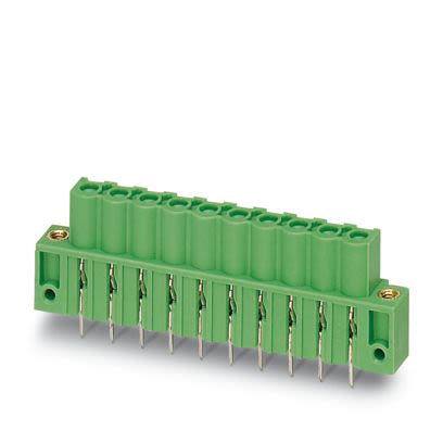 Phoenix Contact ICV Series Wave Soldering Mount PCB Header, 5 Contact(s), 5.08 mm Pitch, 1 Row(s), Shrouded [1825721]; 483-573
