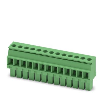 Phoenix Contact MCVW Series PCB Connector, 13-Contact, 3.81mm Pitch, 1-Row, Screw Termination [1827088]; 483-574