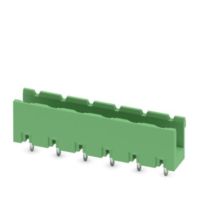 Phoenix Contact GMSTBV Series Straight Wave Soldering Mount PCB Header, 6 Contact(s), 7.5 mm Pitch, 1 Row(s), Shrouded [1766495]; 483-596