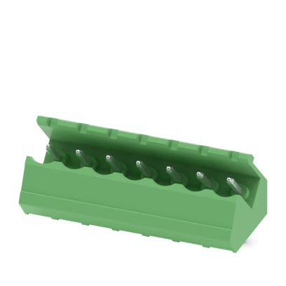 Phoenix Contact SMSTB Series Angled Wave Soldering Mount PCB Header, 7 Contact(s), 5.08 mm Pitch, 1 Row(s), Shrouded [1769515]; 483-606