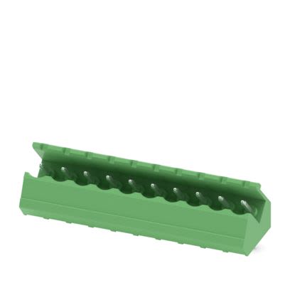 Phoenix Contact SMSTB Series Angled Wave Soldering Mount PCB Header, 10 Contact(s), 5.08 mm Pitch, 1 Row(s), Shrouded [1769544]; 483-608