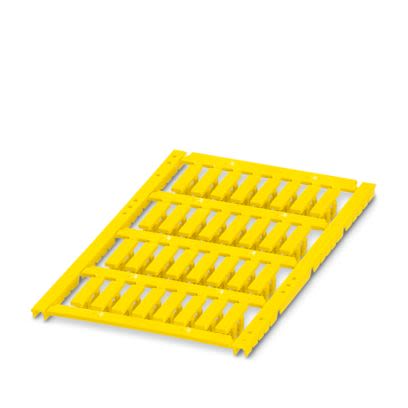 Phoenix Contact UCT Clip On Cable Markers, Yellow, Pre-printed "Unlabeled", 3.5 → 4.1mm Cable, for Conductor And [0831209]; 483-621