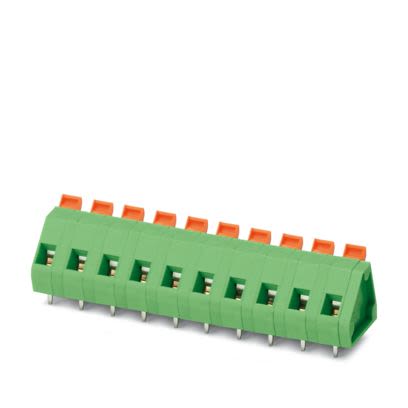 Phoenix Contact ZFKDS 1 Series PCB Terminal Block, 6-Contact, 7.62mm Pitch, Wave Soldering, 1-Row, Spring Cage [1712768]; 483-659
