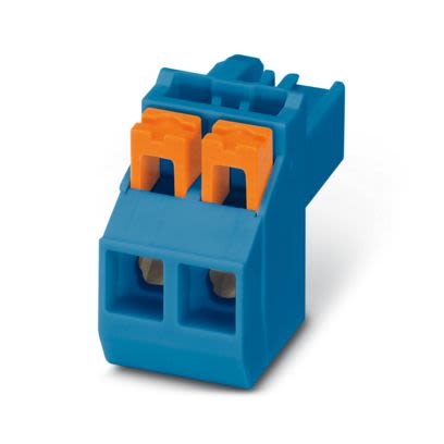 Phoenix Contact PSPT 2 Series PCB Connector, 2-Contact, 5mm Pitch, PCB Mount, 1-Row, Push In Spring Termination [2203510]; 483-724