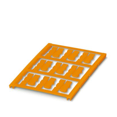 Phoenix Contact UC-WMC Clip On Cable Marker, Orange, Pre-printed "Unlabeled", 2.8 → 4.4mm Cable, for Conductors, [0818878]; 483-729