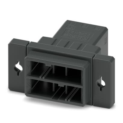Phoenix Contact DD32H Series Panel Feed Through Terminal Plug, 6-Contact, 5.08mm Pitch, Snap-In, 1-Row, Crimp [1378212]; 483-746