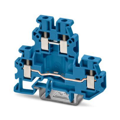 Phoenix Contact 3249014 MUTTB Series Blue, 2.5mm², 2-Level, Screw Termination [3249014]; 483-754