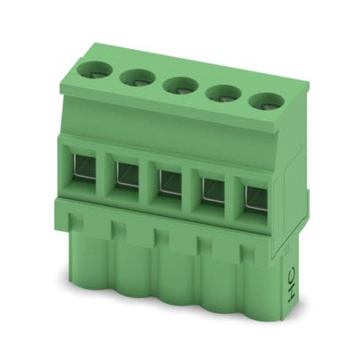 Phoenix Contact MVSTBW Series PCB Connector, 5-Contact, 1-Row, 5mm Pitch, Screw Termination [1912760]; 483-793