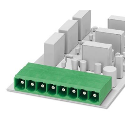 Phoenix Contact PC Series Straight Wave Soldering Mount PCB Header, 8 Contact(s), 10.16 mm Pitch, 1 Row(s), Shrouded [1913701]; 483-805