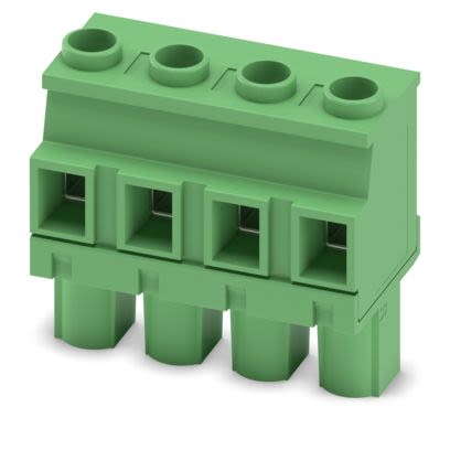 Phoenix Contact GMVSTBW Series PCB Connector, 4-Contact, 7.62mm Pitch, 1-Row, Screw Termination [1927221]; 483-819
