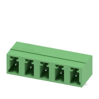 Phoenix Contact MC Series Straight Wave Soldering Mount PCB Header, 5 Contact(s), 5.08 mm Pitch, 1 Row(s), Shrouded [1836215]; 483-839