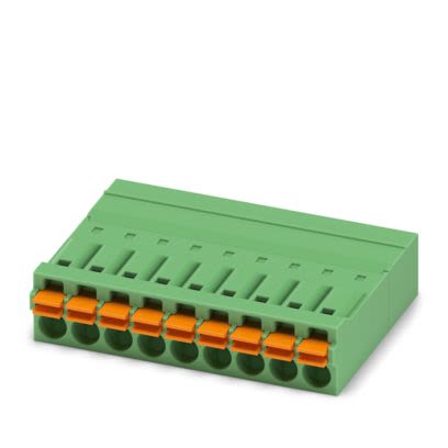 Phoenix Contact IFMC Series PCB Connector, 9-Contact, 3.5mm Pitch, 1-Row, Push In Spring Termination [1844060]; 483-848