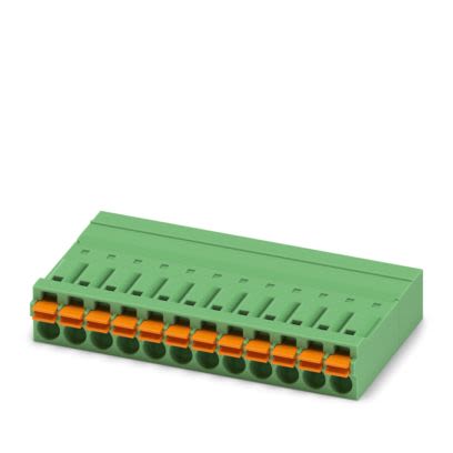 Phoenix Contact IFMC 1 Series PCB Connector, 12-Contact, 3.5mm Pitch, 1-Row, Push In Spring Termination [1844099]; 483-849