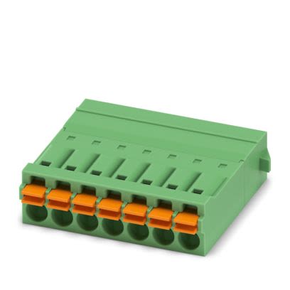 Phoenix Contact IFMC 1 Series PCB Connector, 7-Contact, 3.5mm Pitch, Snap-In, 1-Row, Push In Spring Termination [1844154]; 483-850