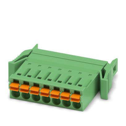 Phoenix Contact IFMC Series PCB Connector, 7-Contact, 3.5mm Pitch, Latching, 1-Row, Push In Spring Termination [1844264]; 483-851