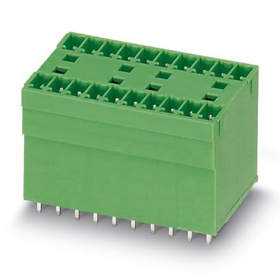 Phoenix Contact MCDV Series Straight Wave Soldering Mount PCB Header, 6 Contact(s), 3.81 mm Pitch, 2 Row(s), Unshrouded [1847738]; 483-857