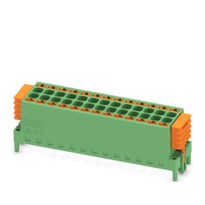 Phoenix Contact SDDC Series PCB Connector, 26-Contact, 3.5mm Pitch, Plug-In, 2-Row, Push In Spring Termination [1848752]; 483-860