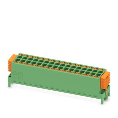 Phoenix Contact SDDC 1 Series PCB Connector, 32-Contact, 3.5mm Pitch, Plug-In, 2-Row, Push In Spring Termination [1848781]; 483-861