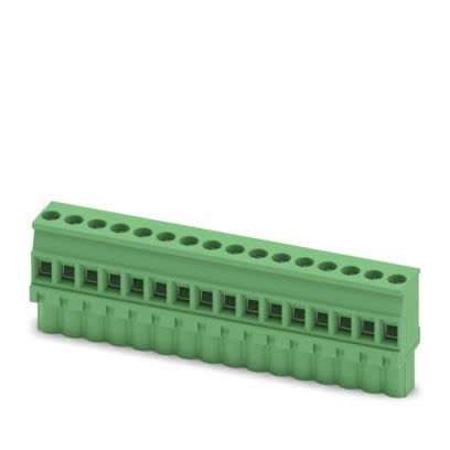 Phoenix Contact MVSTBW Series PCB Connector, 16-Contact, 1-Row, 5mm Pitch, Screw Termination [1792663]; 483-877