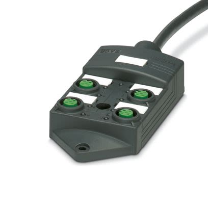 Phoenix Contact SACB Series Distribution Unit, M12, 20m cable, 5 way, 4 port [1027009]; 483-899