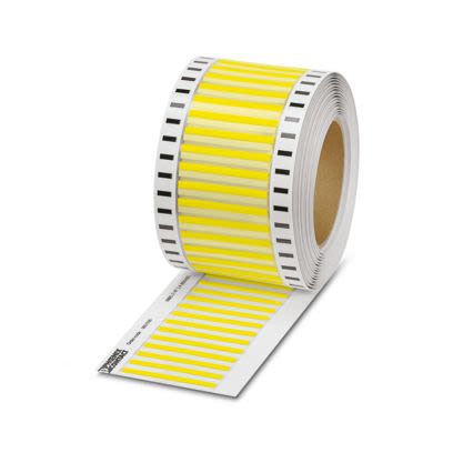 Phoenix Contact WMS-2 HF Slide On Cable Marker, Yellow, Pre-printed "Unlabeled", 1.2 → 2.4mm Cable, for Control [0801009]; 483-937