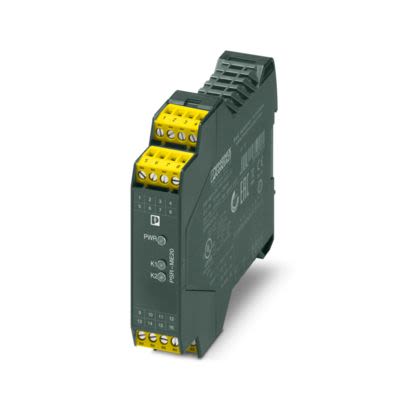 Phoenix Contact Safety Relay 24V dc, Dual-Channel 2 Safety Contacts [1301404]; 483-952